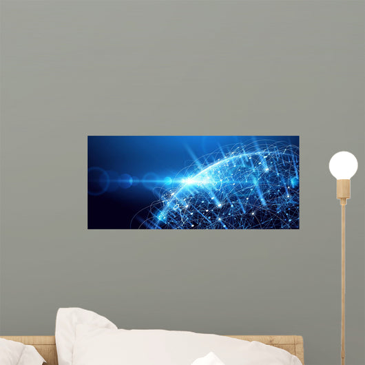 Global Network Wall Decal
