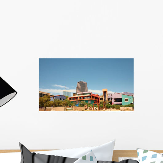 Tucson Skyline Showing La Wall Decal