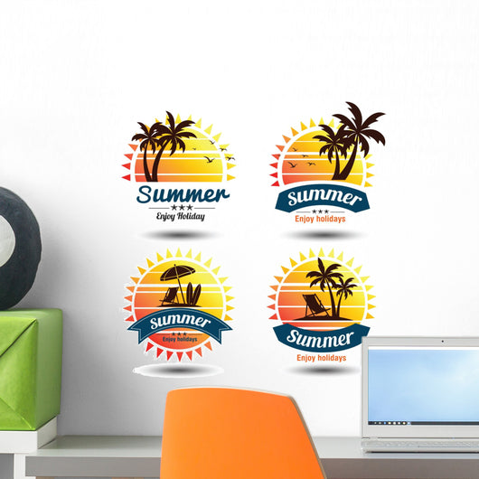 Summer label Wall Decal
