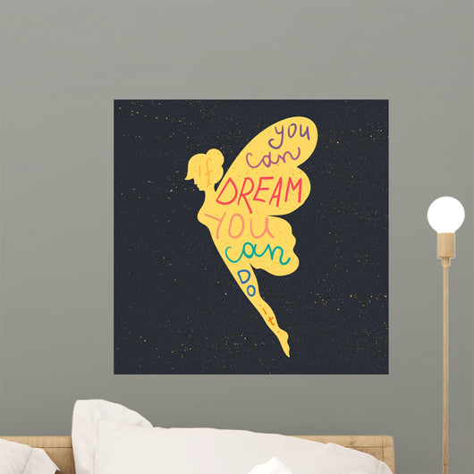 Lettering motivation poster Wall Mural