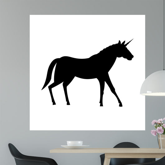 Fairy Unicorn Silhouette Wall Decal