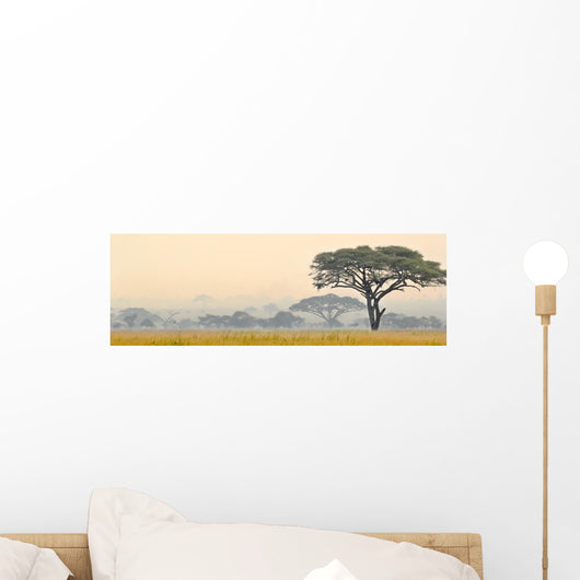 Beautiful scene of Serengeti National park Wall Mural