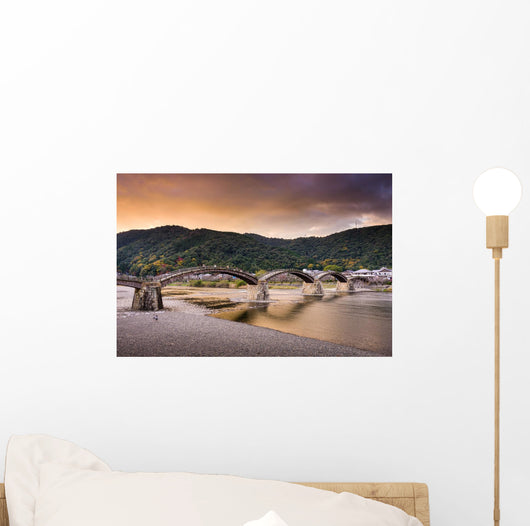Iwakuni Bridge in Japan Wall Mural