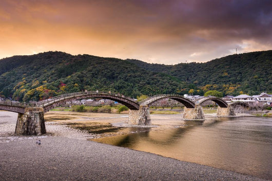 Iwakuni Bridge in Japan Wall Mural
