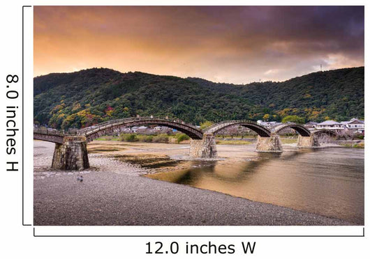 Iwakuni Bridge in Japan Wall Mural