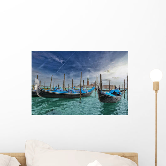 The Gondolas with beautiful sky Wall Mural