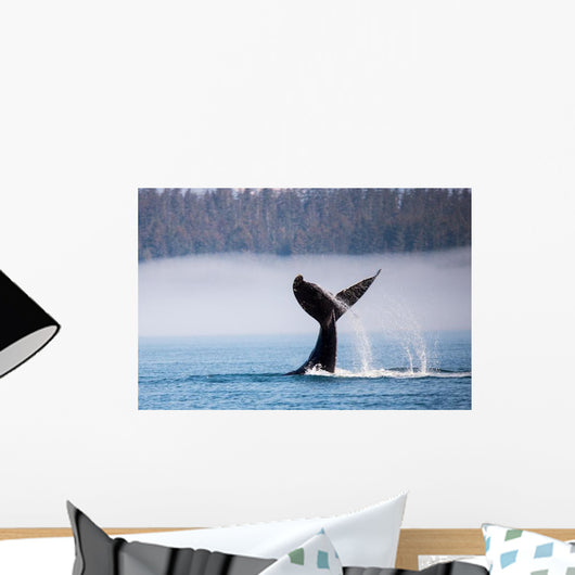 Humpback Whale Diving Alaska Wall Decal