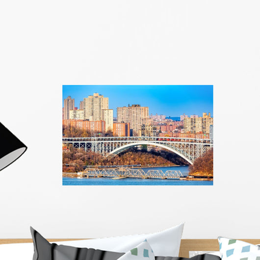 Henry Hudson Bridge Spans Wall Decal