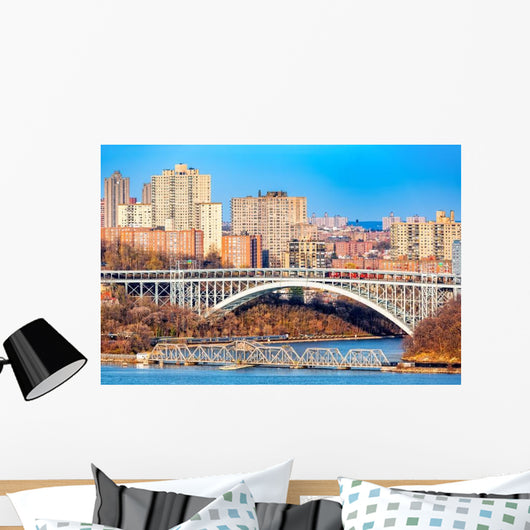 Henry Hudson Bridge Spans Wall Decal