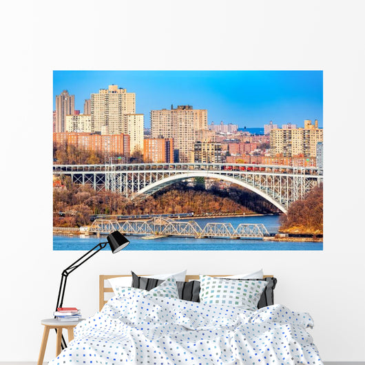 Henry Hudson Bridge Spans Wall Decal