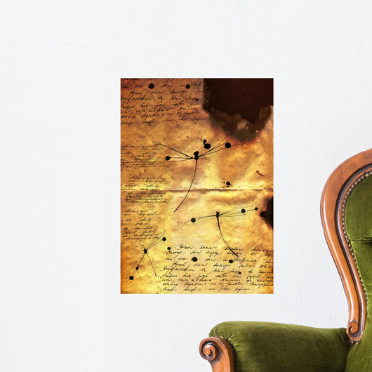 burnt paper Wall Mural