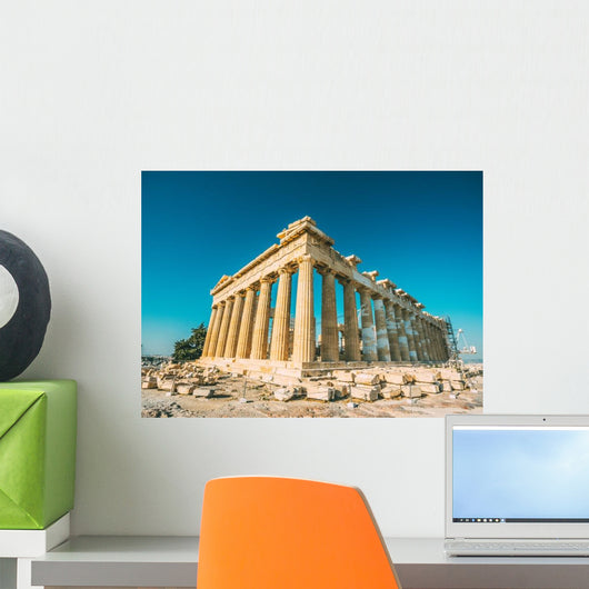 Retro Filtered Shot Ruins Wall Decal