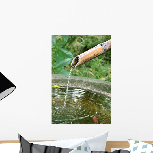 Bamboo Fountain Wall Decal