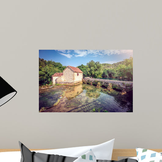 Souvenir house in Krka national park Wall Mural