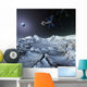 Satellite Sputnik Orbiting Earth Wall Decal