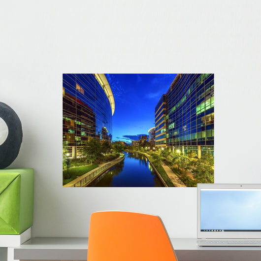 Woodlands Texas Night Wall Decal