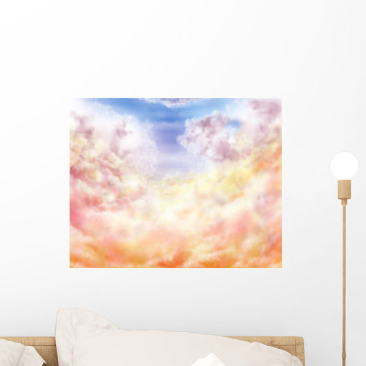 Impressionist Clouds Wall Mural