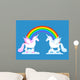 Unicorn and Rainbow Two Wall Decal