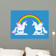 Unicorn and Rainbow Two Wall Decal