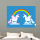 Unicorn and Rainbow Two Wall Decal