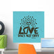 Biblical Illustration Christian Typographic Wall Mural