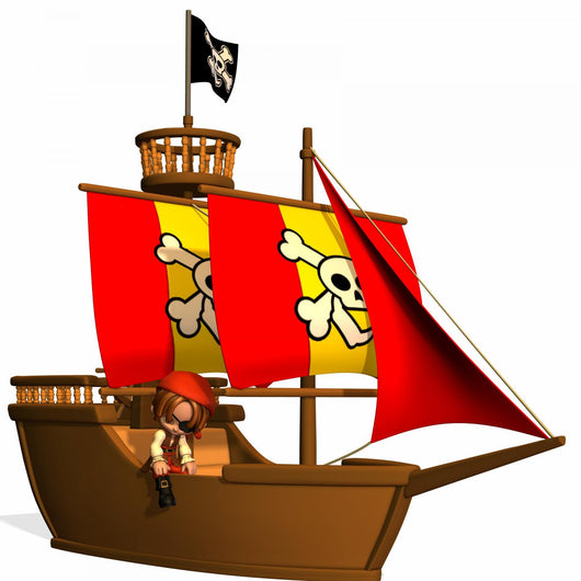 Little Pirate-Toon Figure Wall Decal