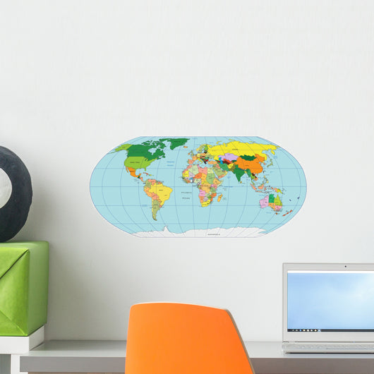 Map of World Wall Decal