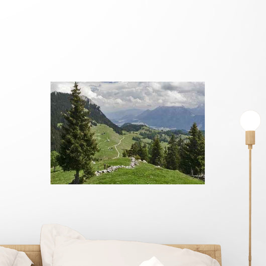 Bavarian Mountains Wall Decal Design 1