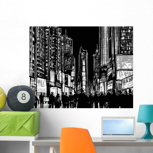 Interpretation Times Square New Wall Decal