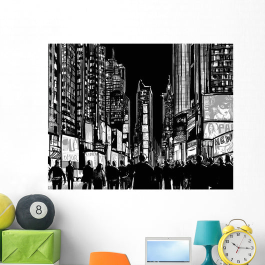 Interpretation Times Square New Wall Decal