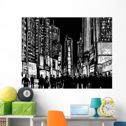 Interpretation Times Square New Wall Decal