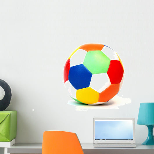 Colorful Soccer Ball Wall Decal