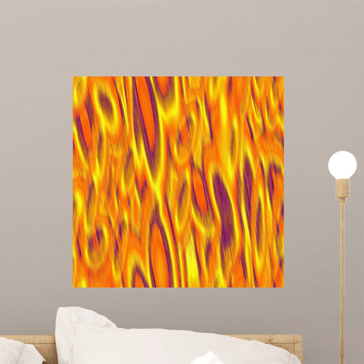 Abstract Bright Feathers Birds Wall Decal