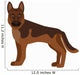 Flat german shepherd pet illustration. Wall Decal