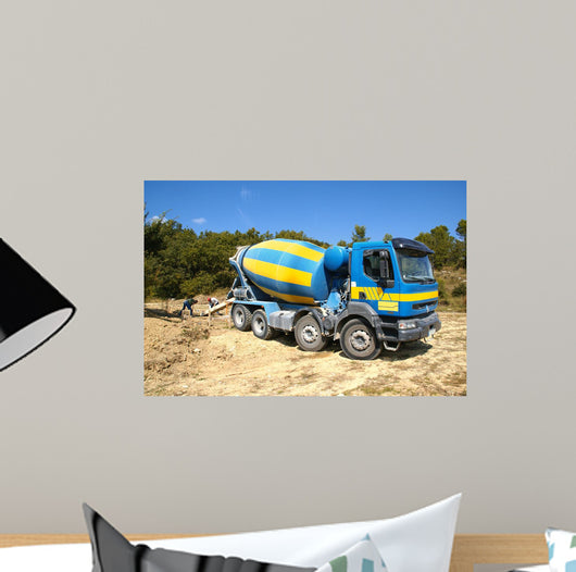 Concrete Truck Wall Mural