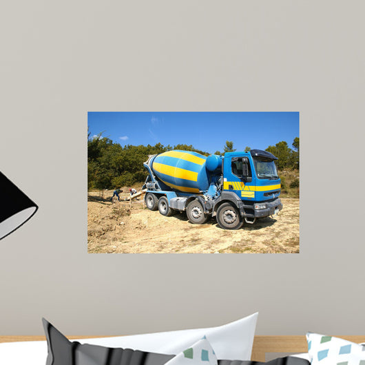Concrete Truck Wall Mural