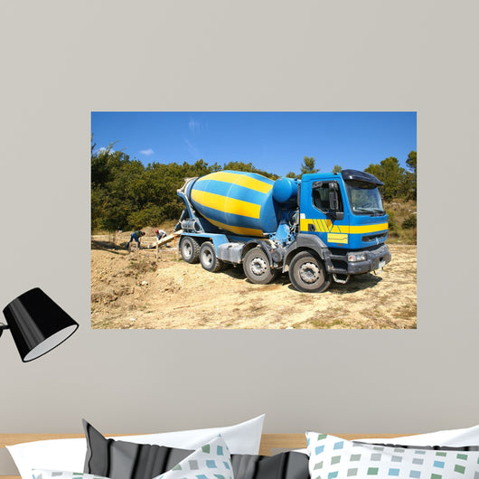Concrete Truck Wall Mural