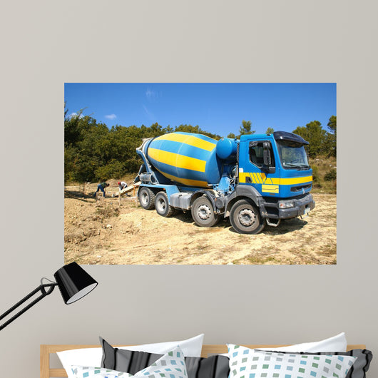 Concrete Truck Wall Mural