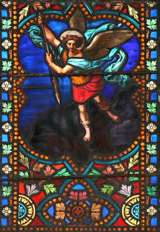 The Archangel Michael (stained Glass Window) Wall Mural
