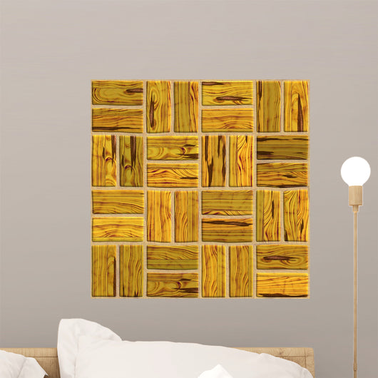 Abstract Parquet Wall Decal