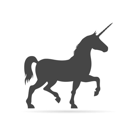 Silhouette Unicorn Horse Icon Wall Decal