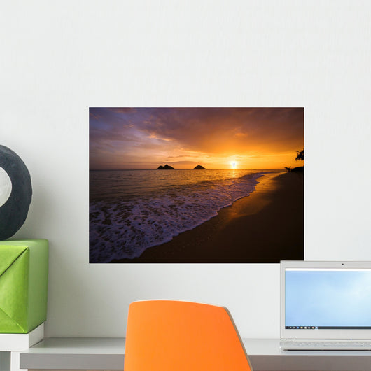 Sunrise at Lanikai Beach in Hawaii Wall Mural