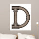 Pipe Alphabet Letter Wall Decal Design 6