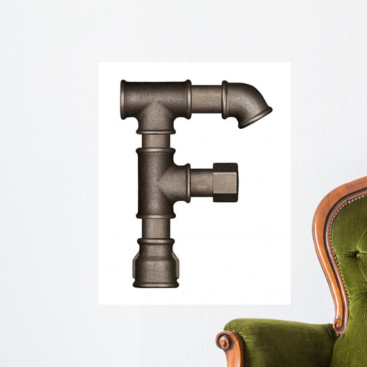 Pipe Alphabet Letter Wall Decal Design 5
