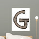 Pipe Alphabet Letter Wall Decal Design 4