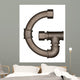 Pipe Alphabet Letter Wall Decal Design 4