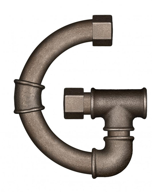 Pipe Alphabet Letter Wall Decal Design 4