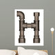Pipe Alphabet Letter Wall Decal Design 3