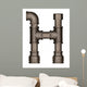 Pipe Alphabet Letter Wall Decal Design 3