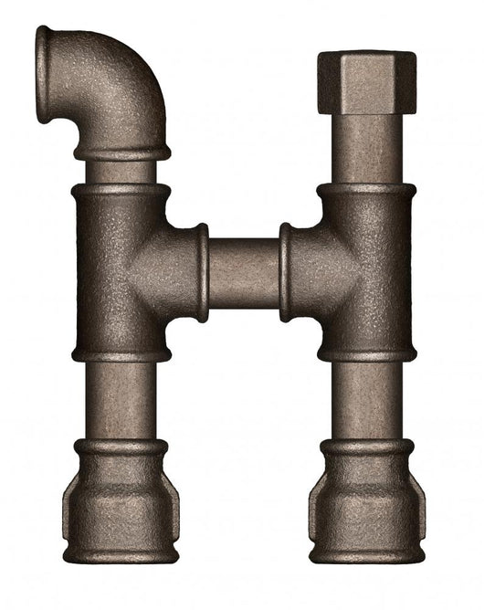 Pipe Alphabet Letter Wall Decal Design 3